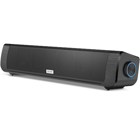 Delton SB200 Bluetooth Soundbar, Dual-Powered Hi-Fi Stereo Computer Speaker 30ft Bluetooth Range DSB200